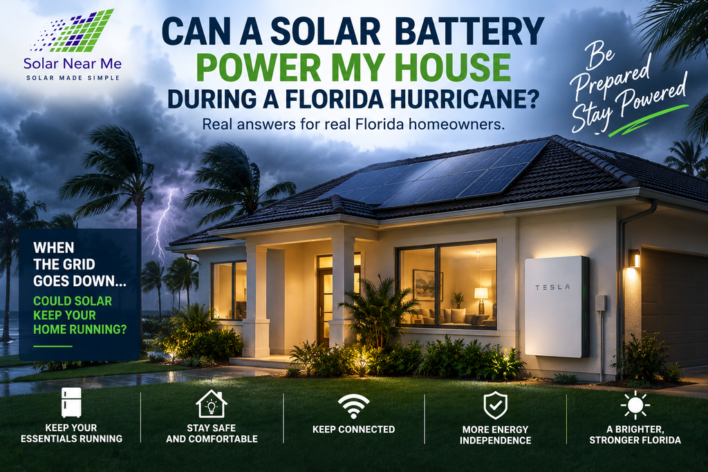 Can a Solar Battery Power My House During a Hurricane?